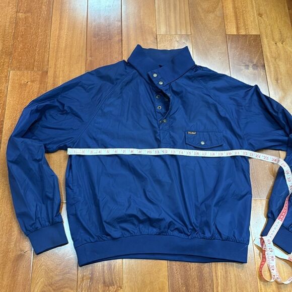 Vintage Eddie Bauer Bright Blue Windbreaker Pullover Jacket Size XL - Picture 12 of 13